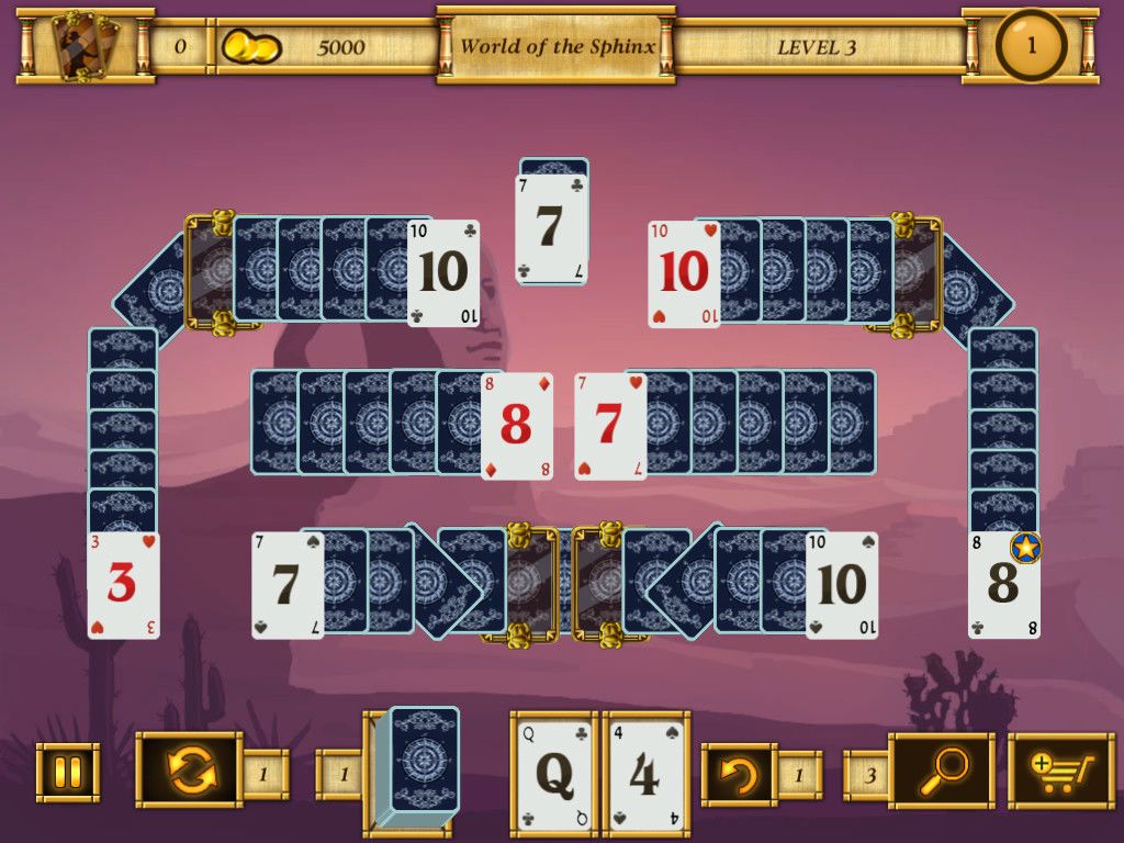 Egypt Solitaire. Match 2 Cards游戏截图