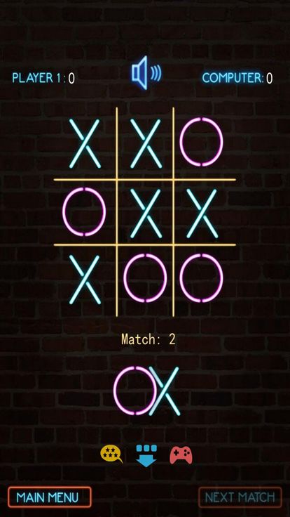 霓虹灯井字棋(Tic Tac Toe Neon)游戏截图