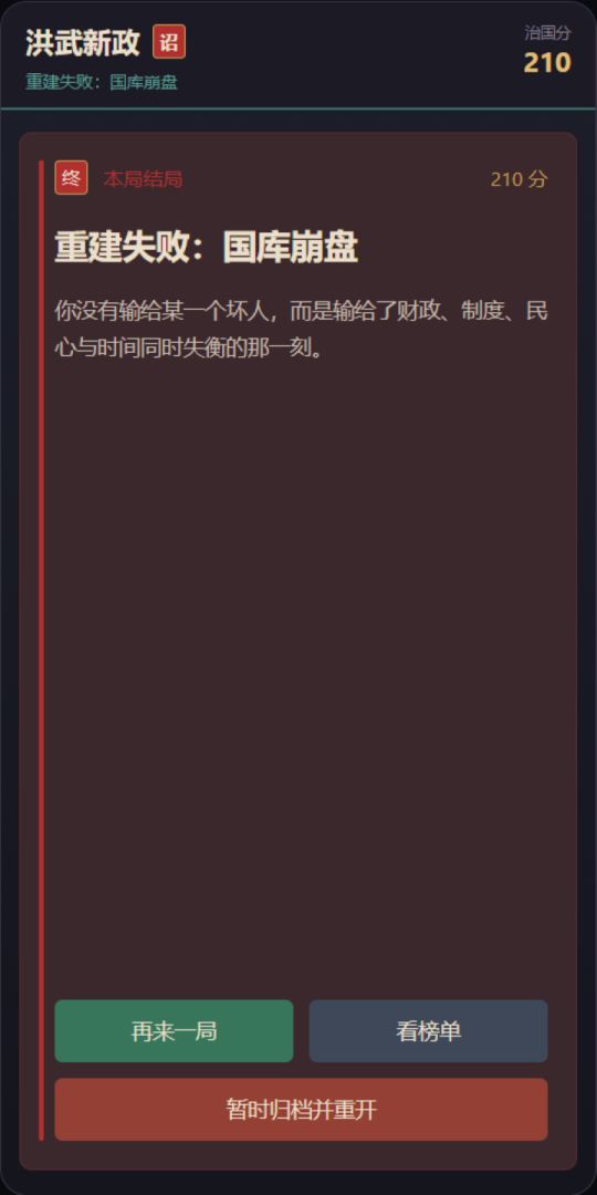 洪武新政游戏截图