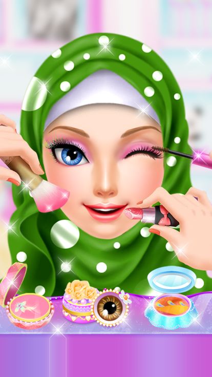 Hijab Fashion Doll Makeover游戏截图