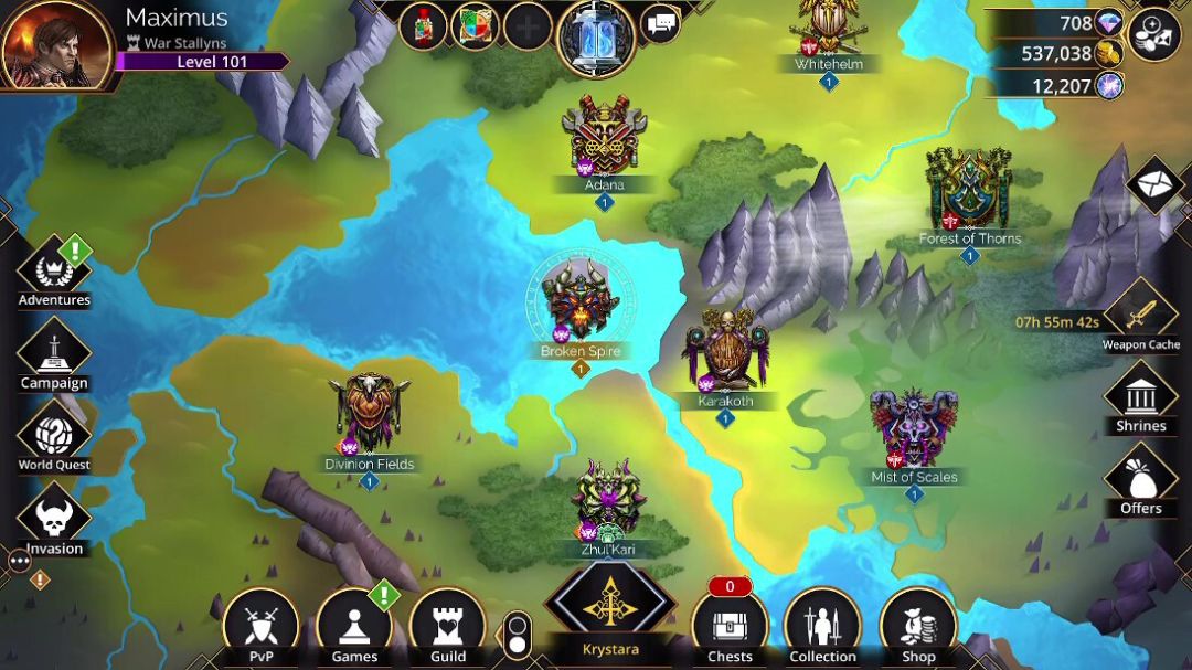 Gems of War - Puzzle RPG游戏截图