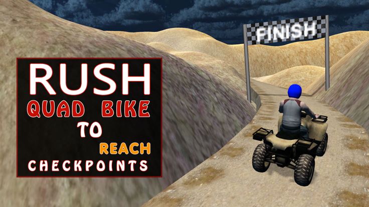 四骑自行车山模拟器 - 4×4越野车或骑赛车模拟游戏游戏截图