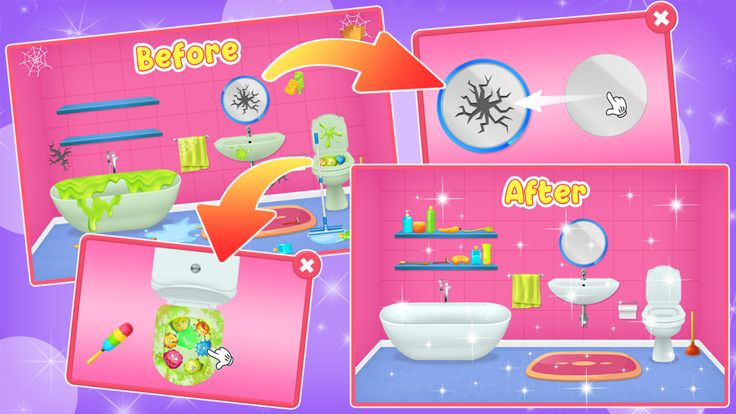 Doll House Cleaning ASMR Games游戏截图