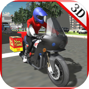 快餐摩托车交付和自行车骑手模拟icon