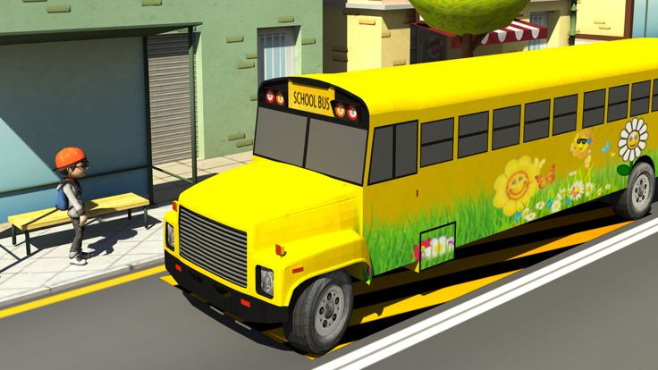 kids school bus parking 3d游戏截图