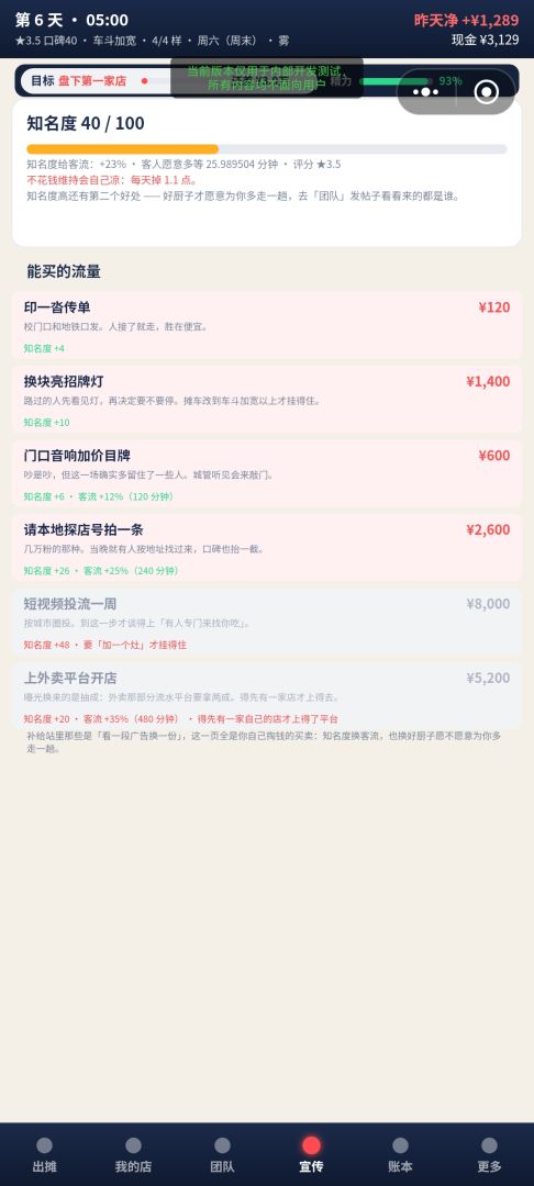 从开局一个摊车到美食大亨游戏截图