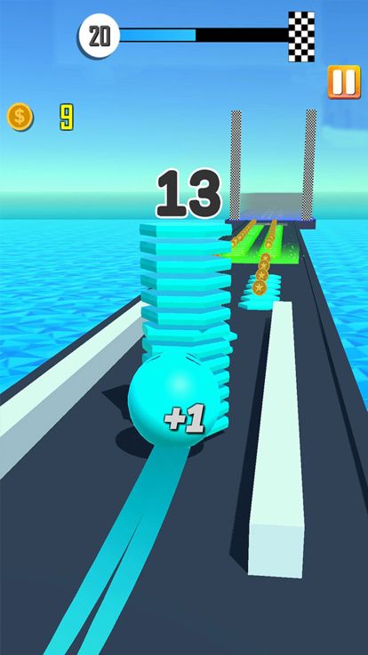 收集彩色图块-堆积游戏截图