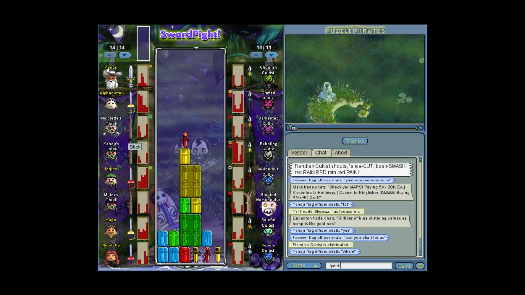 Puzzle Pirates: Dark Seas游戏截图