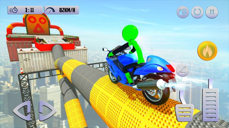 Stickman Bike Jumping & Stunts游戏截图