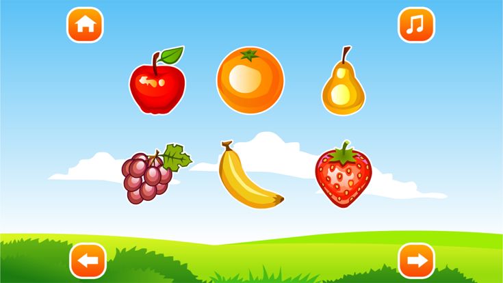 宝贝认水果 - 儿童游戏免费2岁-3岁、宝宝游戏免费大全、幼儿早教游戏游戏截图