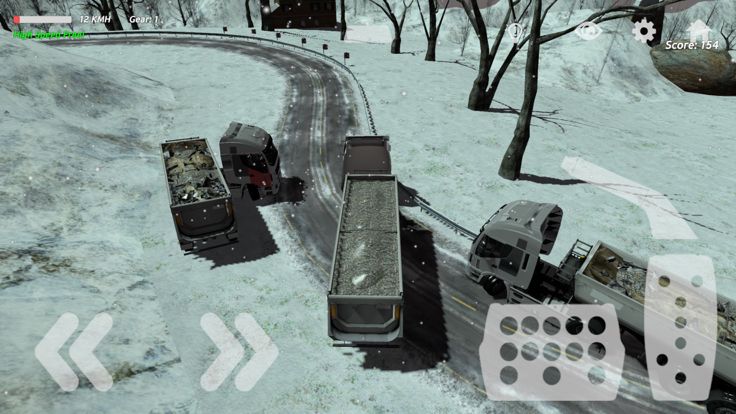 TIR Simulation & Race IV 3D : Hard winter游戏截图