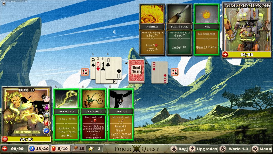 Poker Quest: Swords and Spades游戏截图