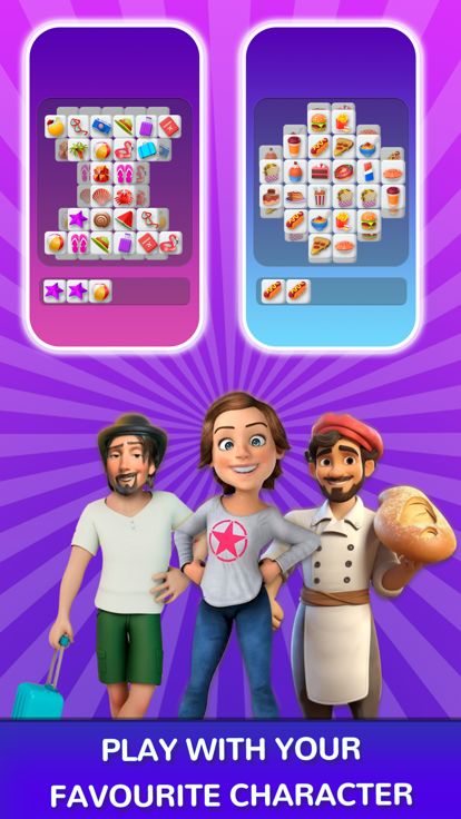 匹配大师3D点击瓷砖游戏游戏截图