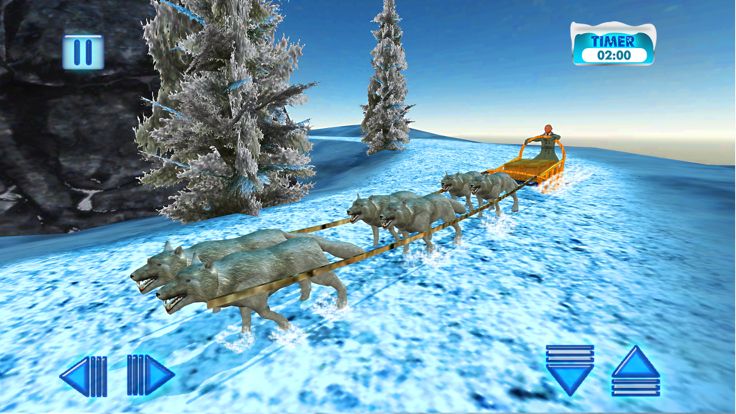上坡狗雪橇运输和货物交付模拟游戏截图