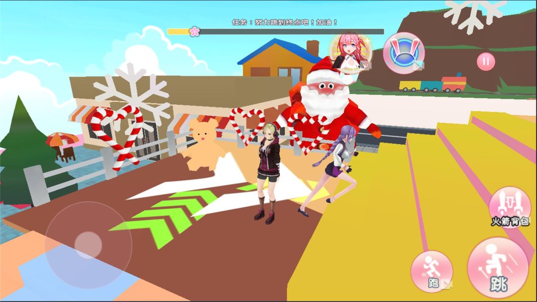 樱花乐园跑酷游戏截图