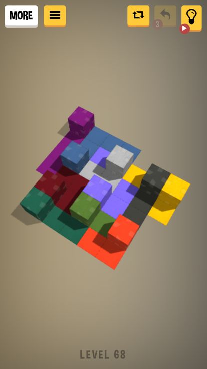 Block Puzzle 3D roll cube game游戏截图