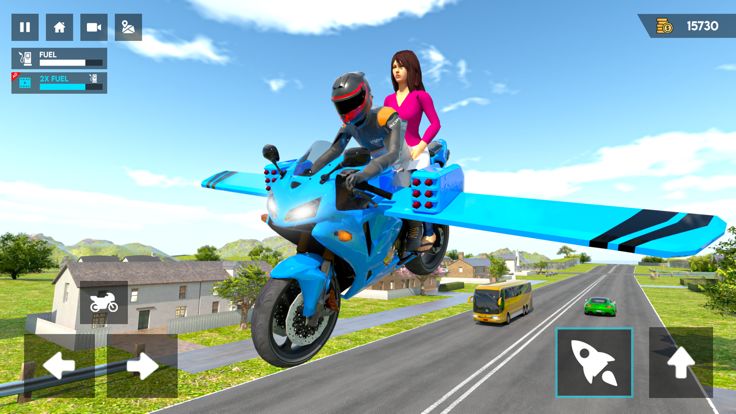 Flying Motorbike Driving Sim游戏截图
