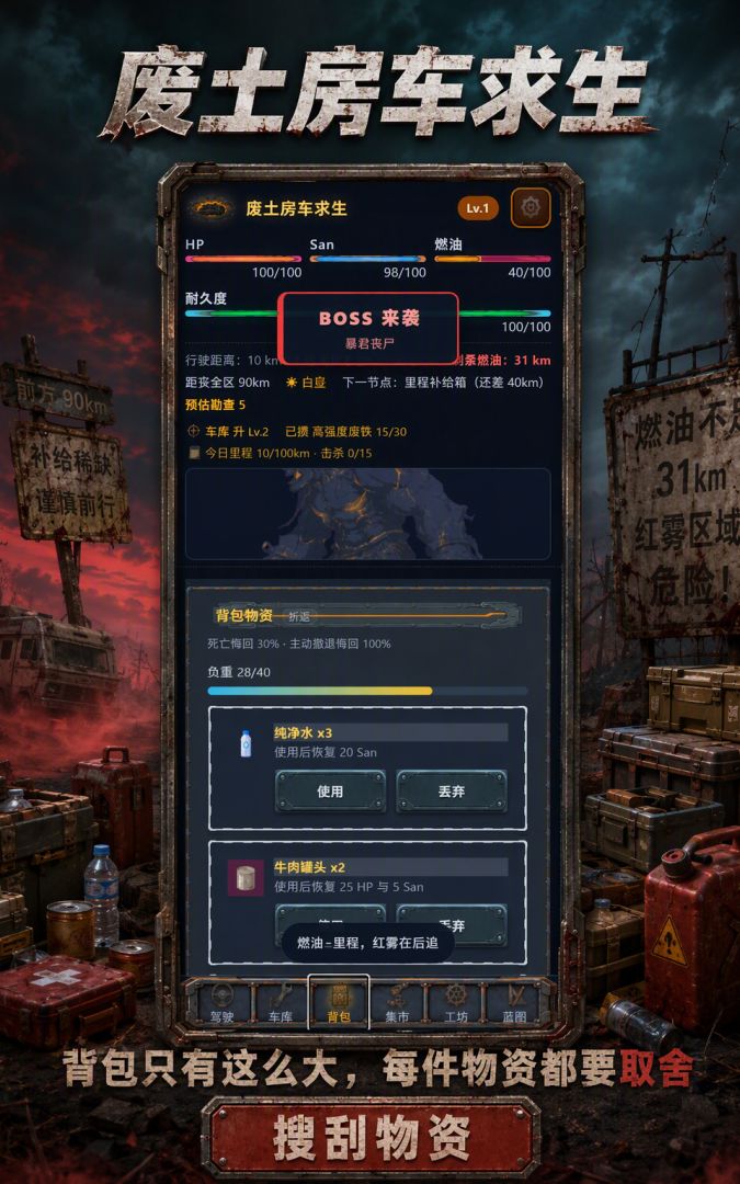 废土房车求生游戏截图