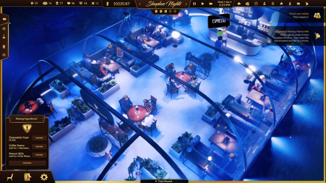 Espresso Tycoon Prologue: Underwater游戏截图