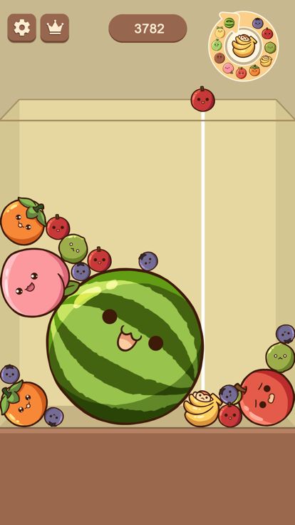 Watermelon Drop: Fruit Merge游戏截图
