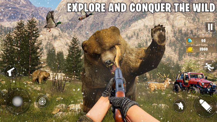 鸭子狩猎 3D：狂野狩猎 Fps 射击游戏游戏截图