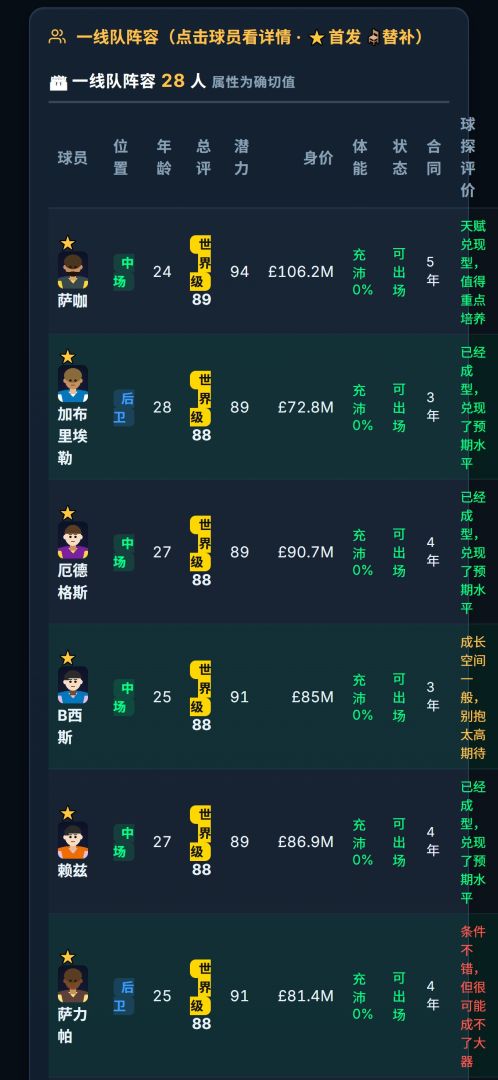 英超风云:经理人游戏截图
