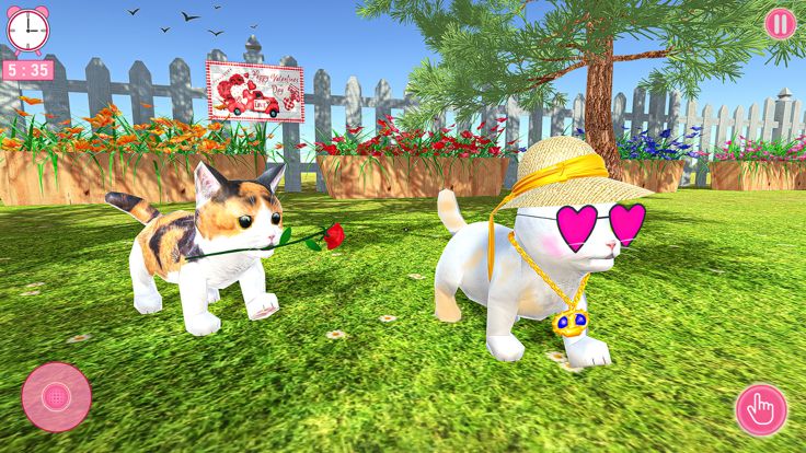 猫模拟器 2023：宠物游戏游戏截图