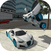 Flying Car Robot Flight Drive Simulator Game 2017icon
