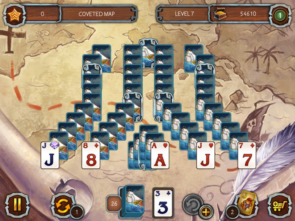 Solitaire Legend of the Pirates 3游戏截图