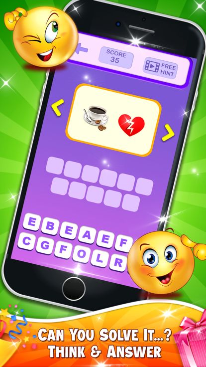 Word Emoji Quiz Guess Game游戏截图