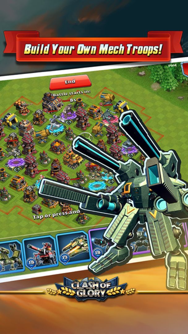 Clash of Glory – MECH War Game游戏截图