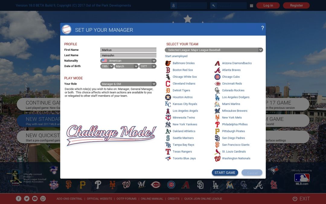 Out of the Park Baseball 18游戏截图