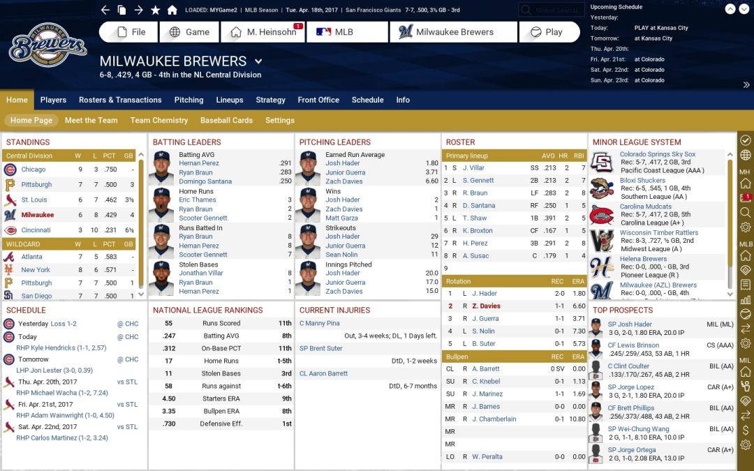 Out of the Park Baseball 18游戏截图