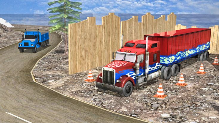 Machine Transporter Truck Parking游戏截图