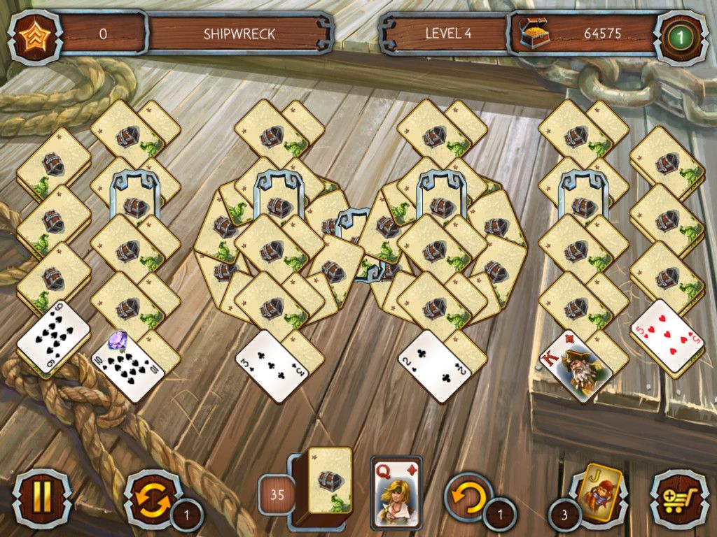 Solitaire Legend of the Pirates 2游戏截图
