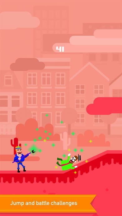 The Bowmasters run - jump游戏截图