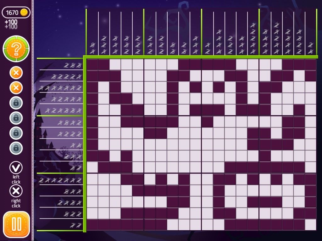 Halloween Riddles Mysterious Griddlers游戏截图