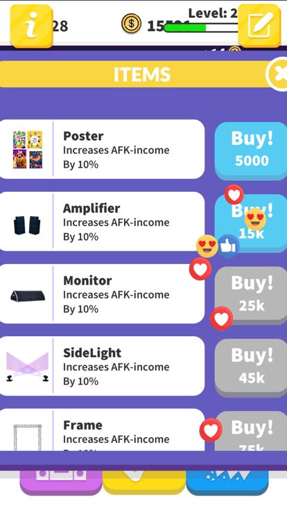 Idle rock band游戏截图