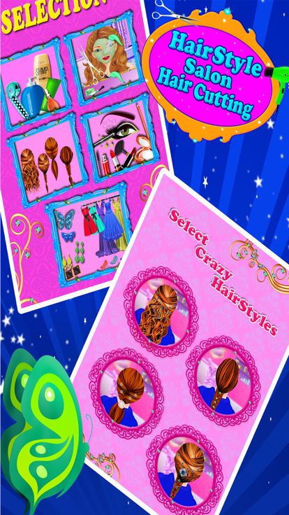 头发 风格 沙龙 头发 切割 - 女孩 游戏游戏截图