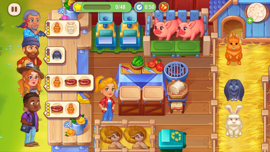 Farming Fever - Pizza and Burger Cooking game游戏截图