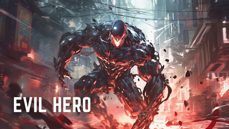 Evil Superhero black web Robot游戏截图