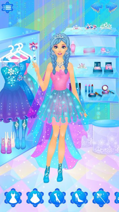 Snow Queen Salon - Frosted Princess Makeover Game游戏截图