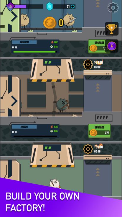 Idle Factory: Battle Cats Inc.游戏截图