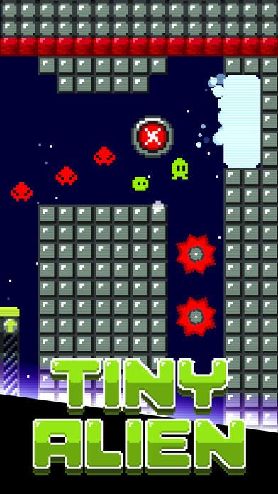 Tiny Alien -  Jump and Shoot!游戏截图