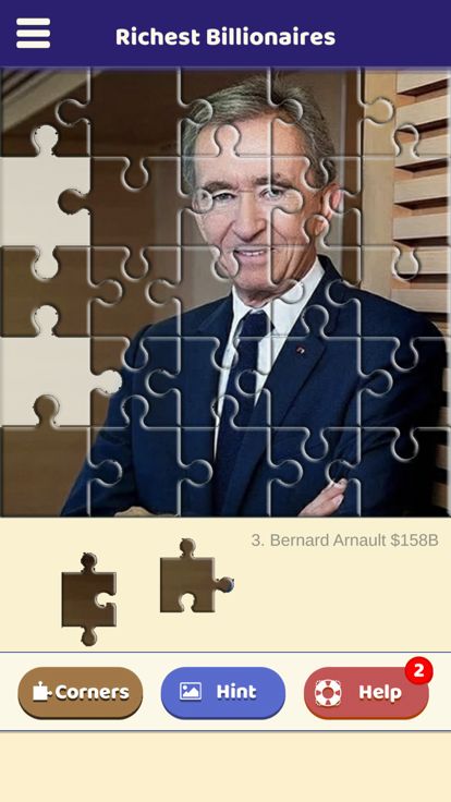 Richest Billionaires Puzzle游戏截图