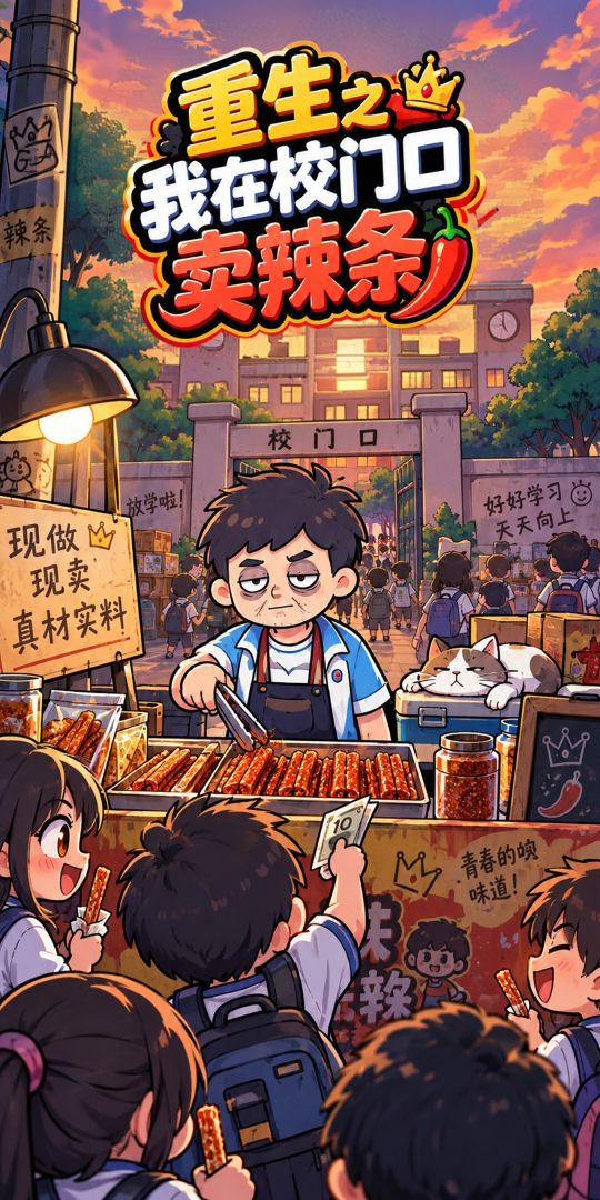 重生之我在校门口卖辣条游戏截图