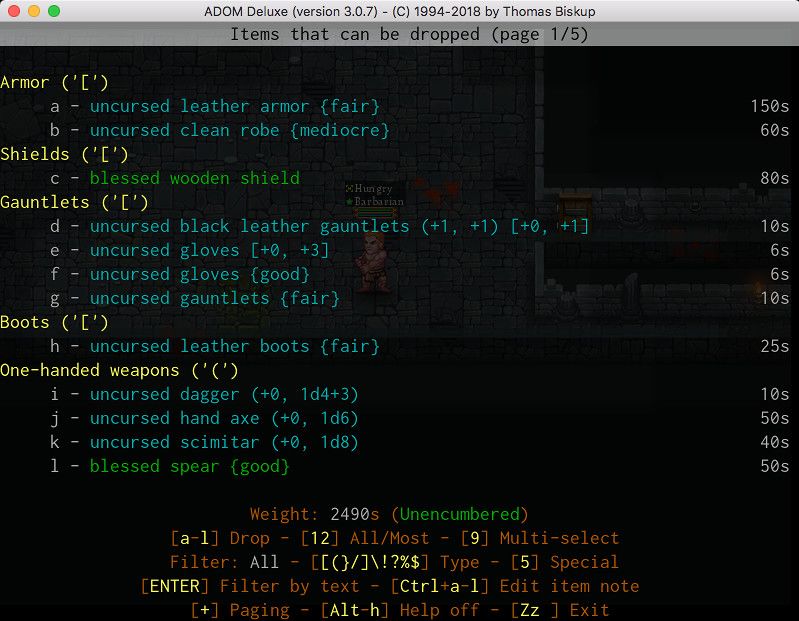 ADOM (Ancient Domains Of Mystery)游戏截图