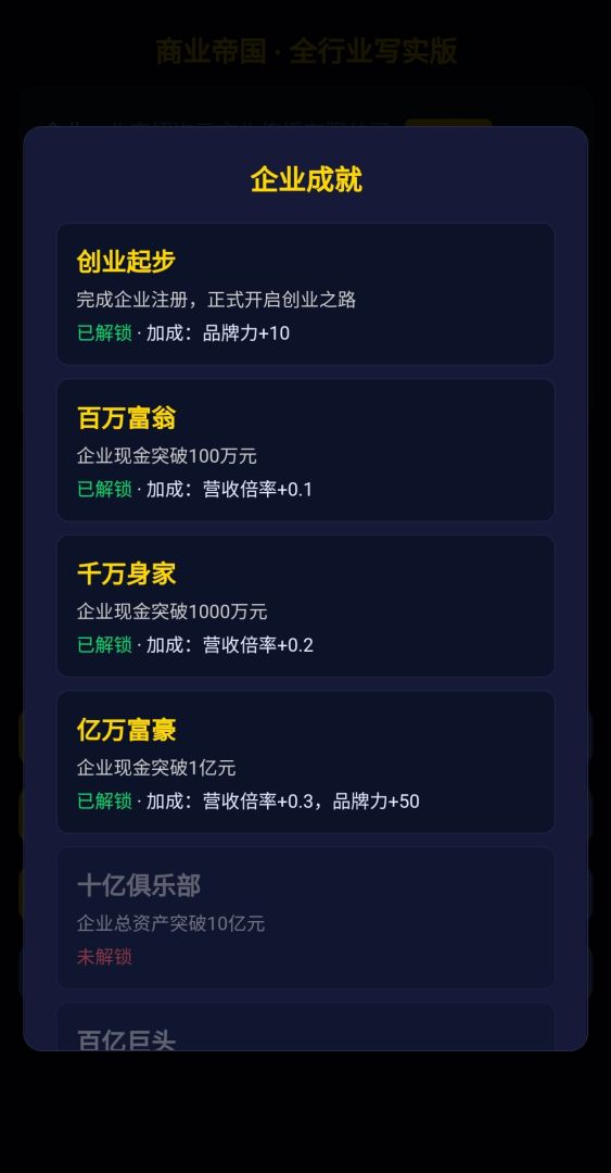 商业帝国游戏截图