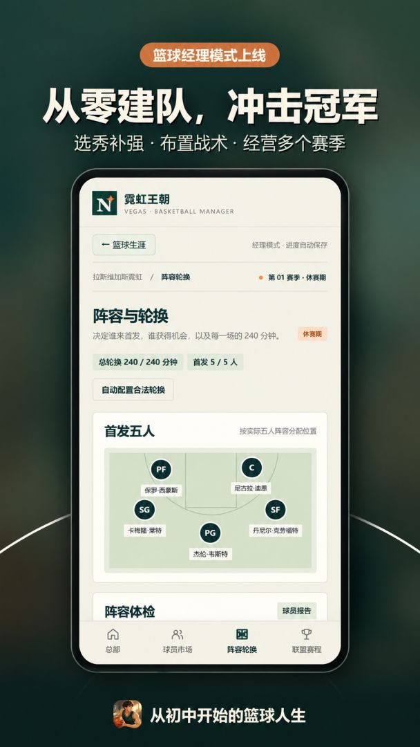 从初中开始的篮球人生游戏截图
