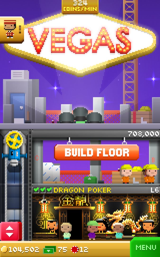 Tiny Tower Vegas游戏截图